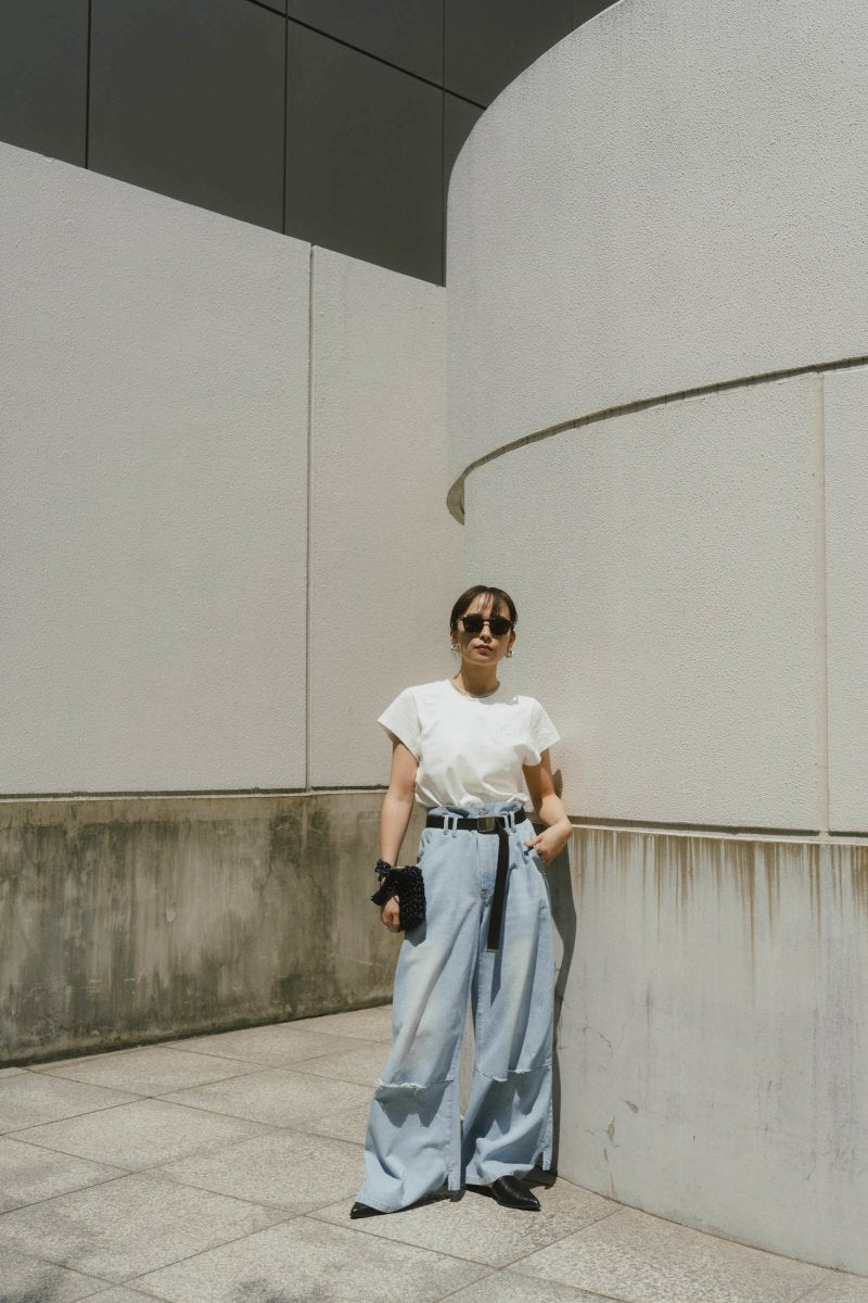 ripped buggy denim pants/2color - KNUTH MARF