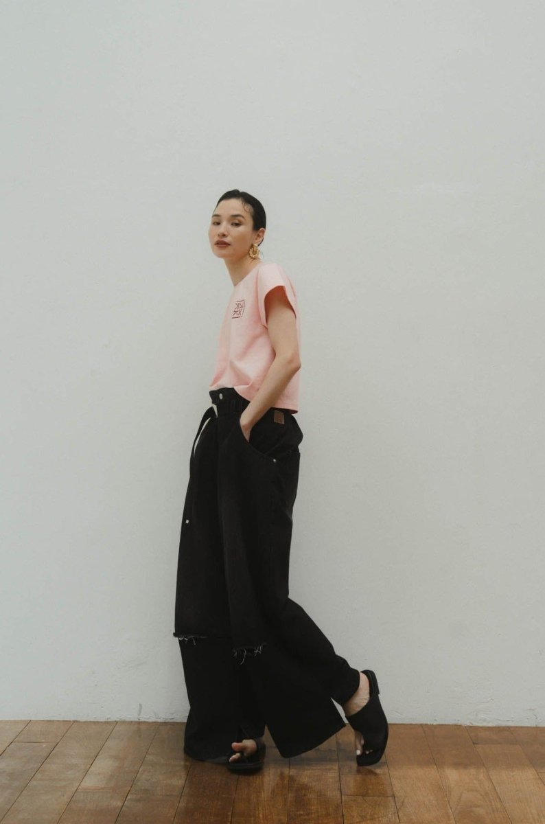 ripped buggy denim pants/2color - KNUTH MARF