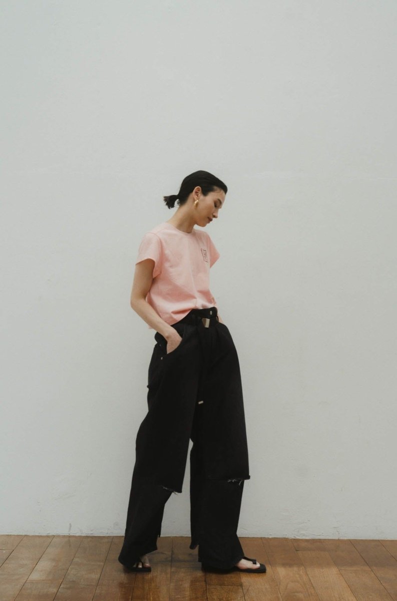 ripped buggy denim pants/2color - KNUTH MARF