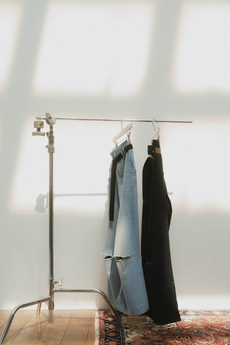 ripped buggy denim pants/2color - KNUTH MARF