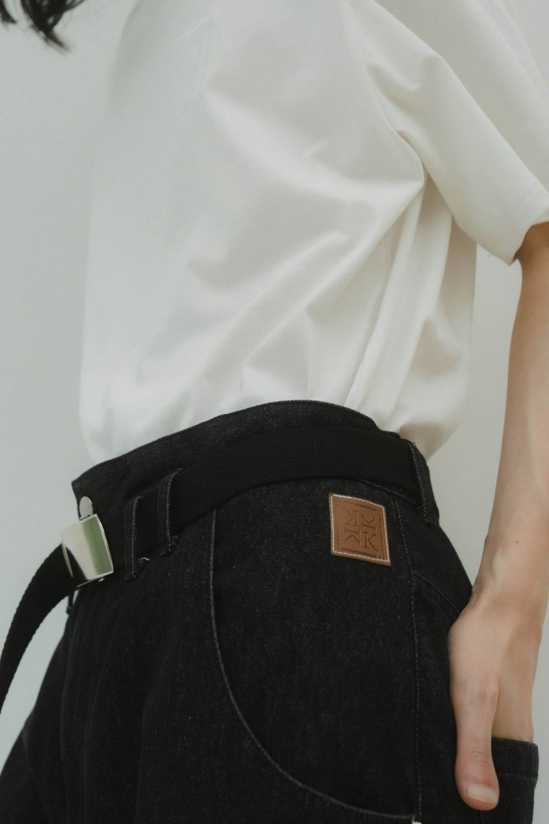ripped buggy denim pants/2color - KNUTH MARF