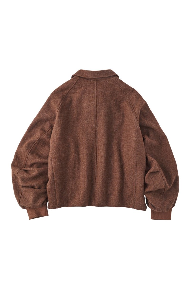 round sleeve flight jacket(unisex)/leather - KNUTH MARF