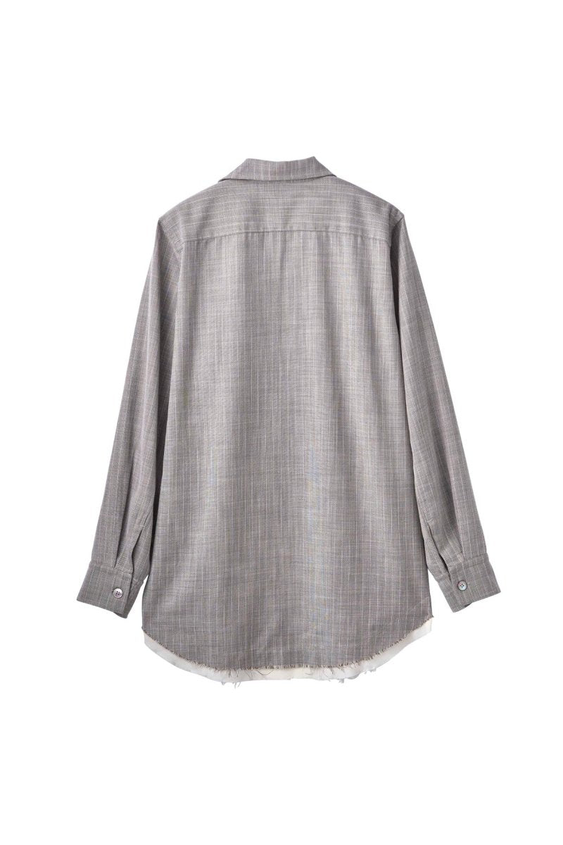 row edge over shirt(unisex)/2color - KNUTH MARF