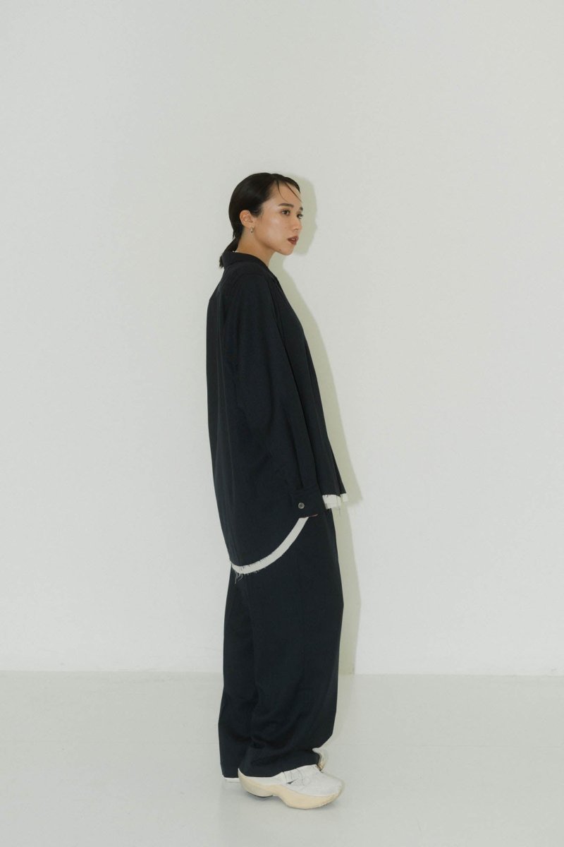 row edge over shirt(unisex)/2color - KNUTH MARF