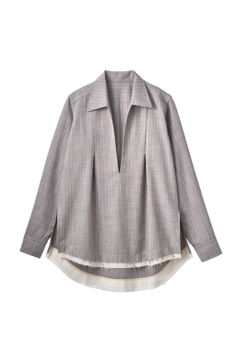 row edge over shirt(unisex)/2color - KNUTH MARF