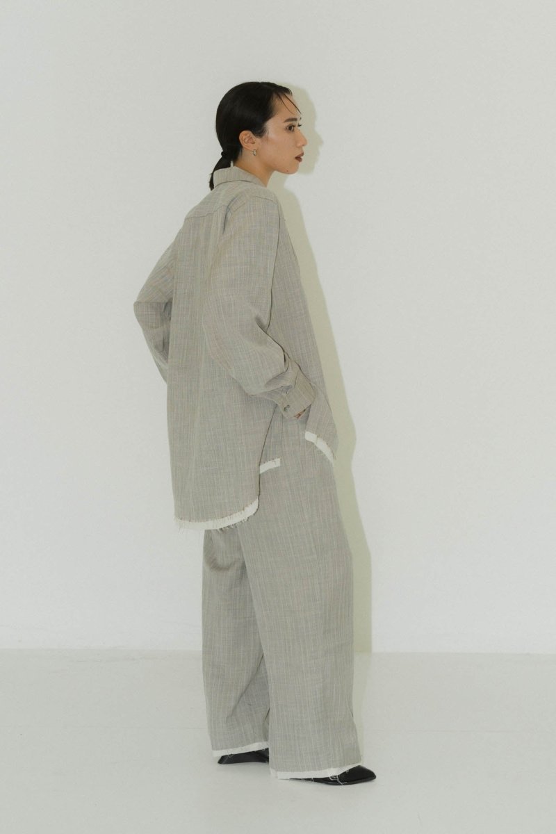 row edge over shirt(unisex)/2color - KNUTH MARF