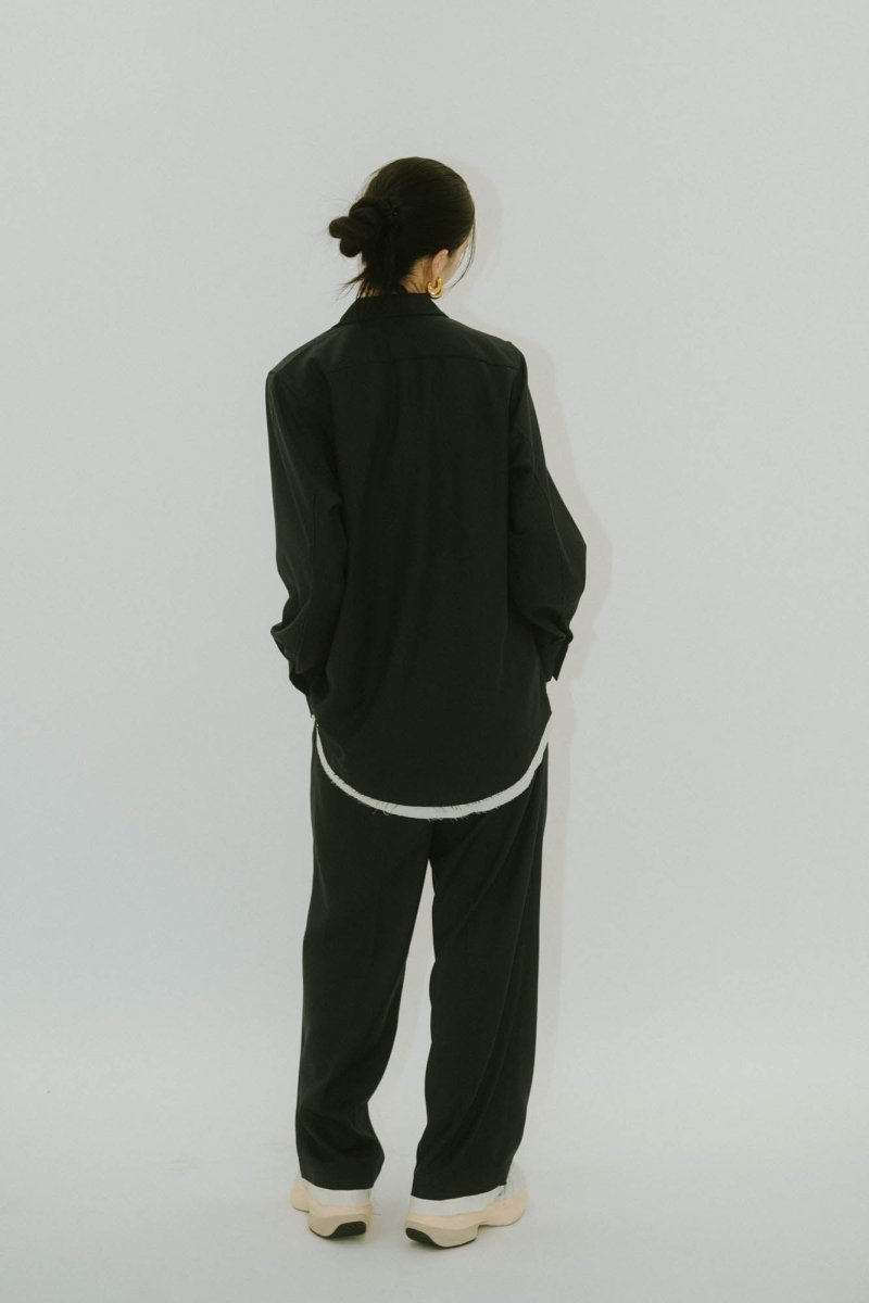 row edge over shirt(unisex)/2color - KNUTH MARF