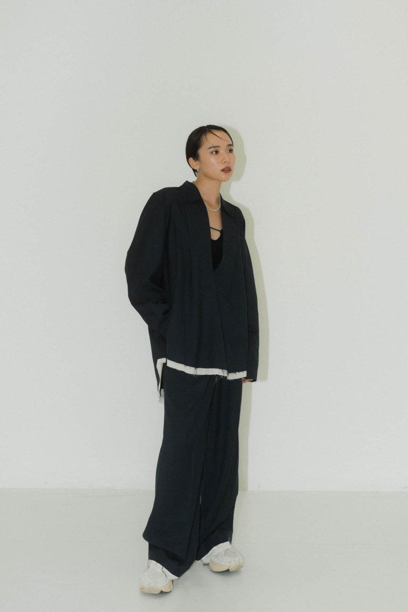 row edge over shirt(unisex)/2color - KNUTH MARF