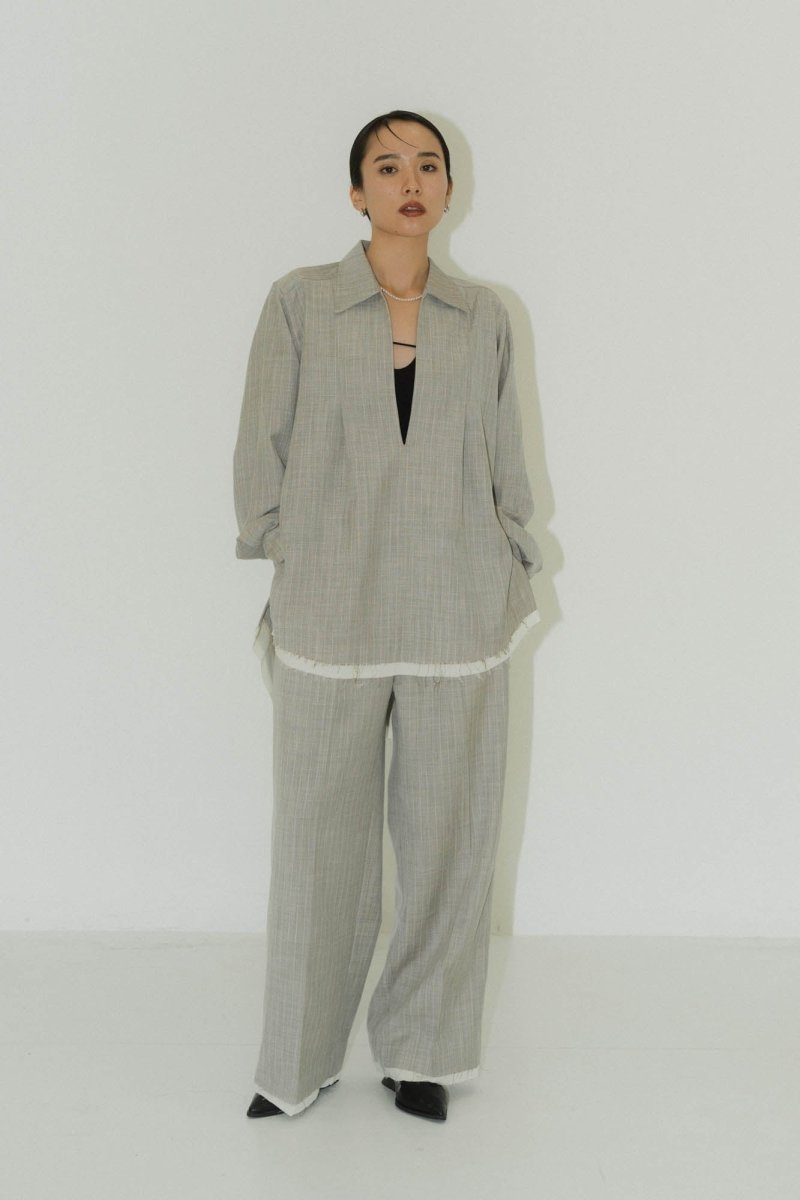 row edge over shirt(unisex)/2color - KNUTH MARF