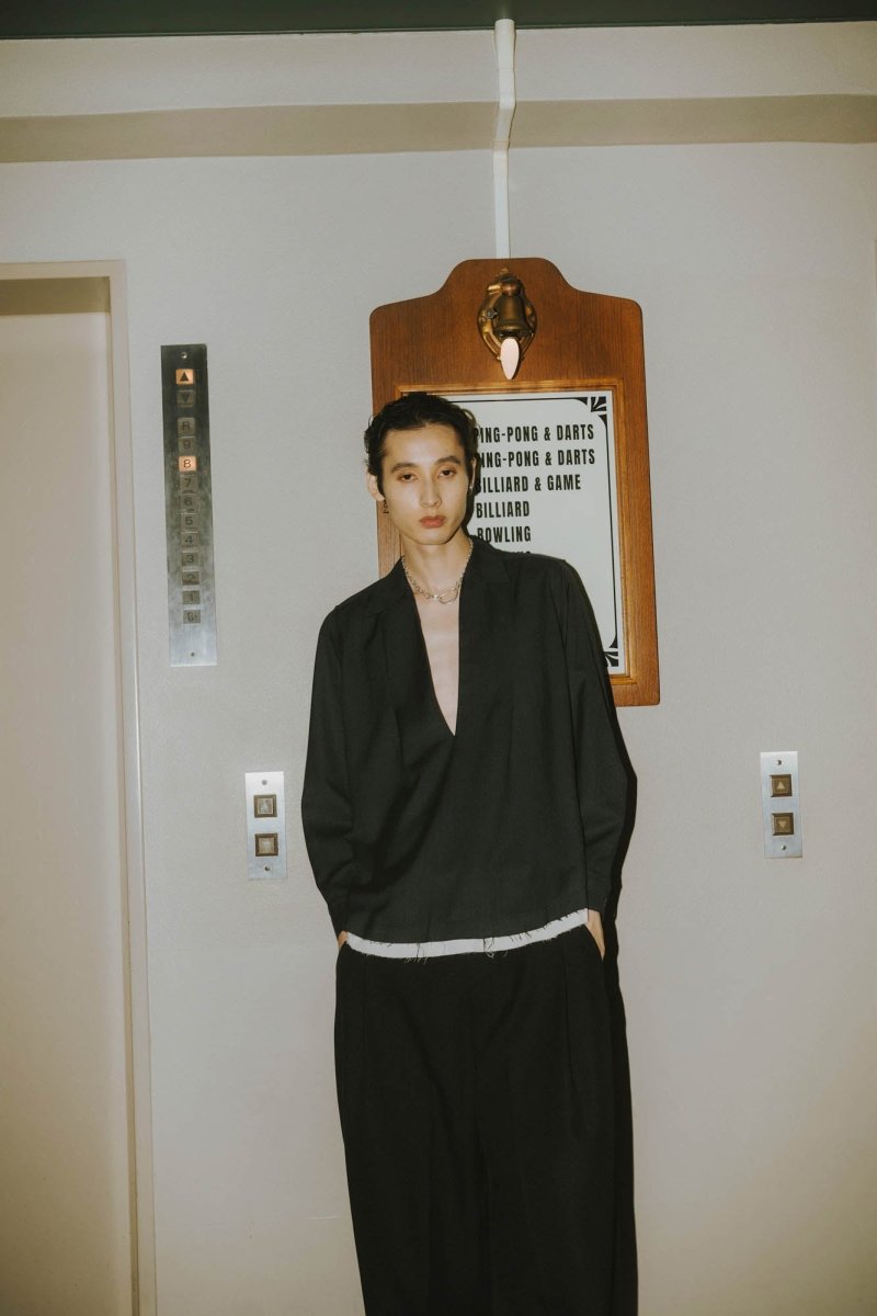 row edge over shirt(unisex)/2color - KNUTH MARF