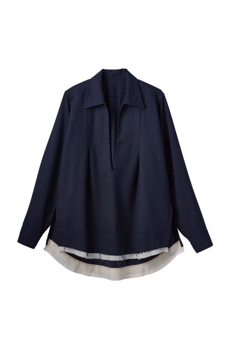 row edge over shirt(unisex)/2color - KNUTH MARF
