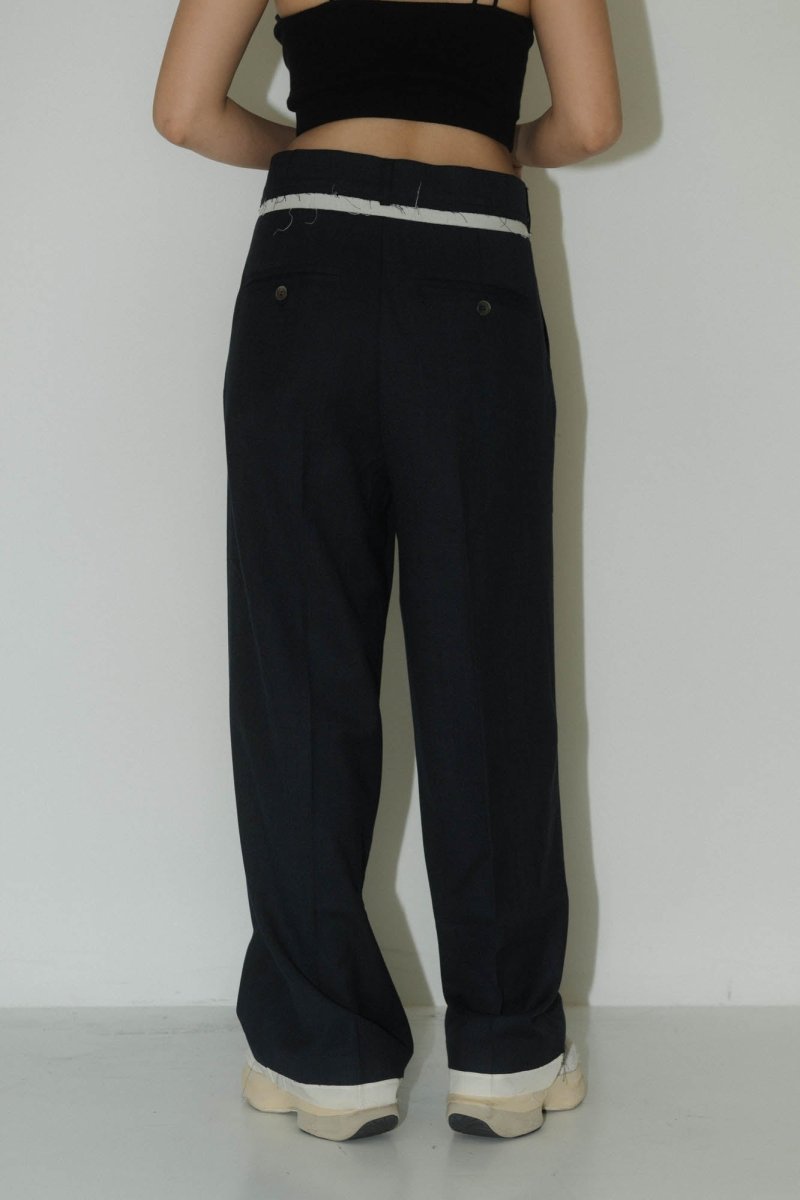 row edge pants(unisex)/2color - KNUTH MARF