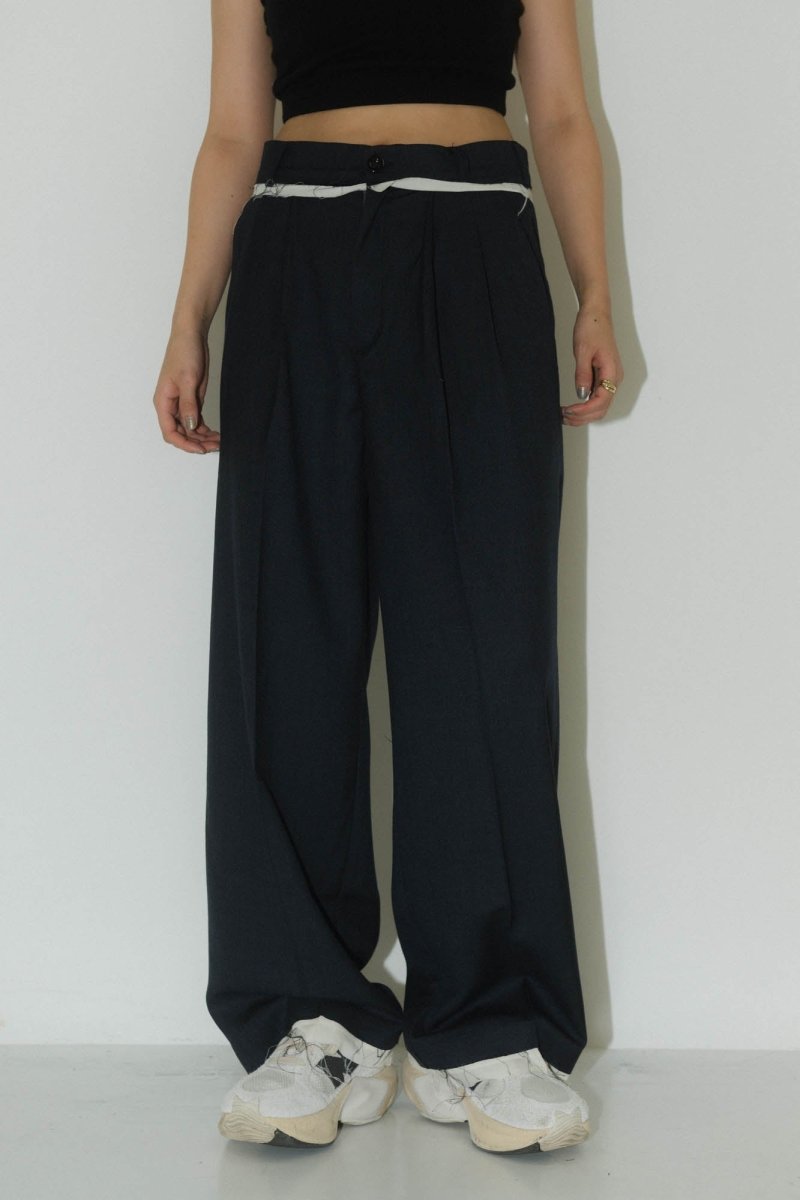 row edge pants(unisex)/2color - KNUTH MARF