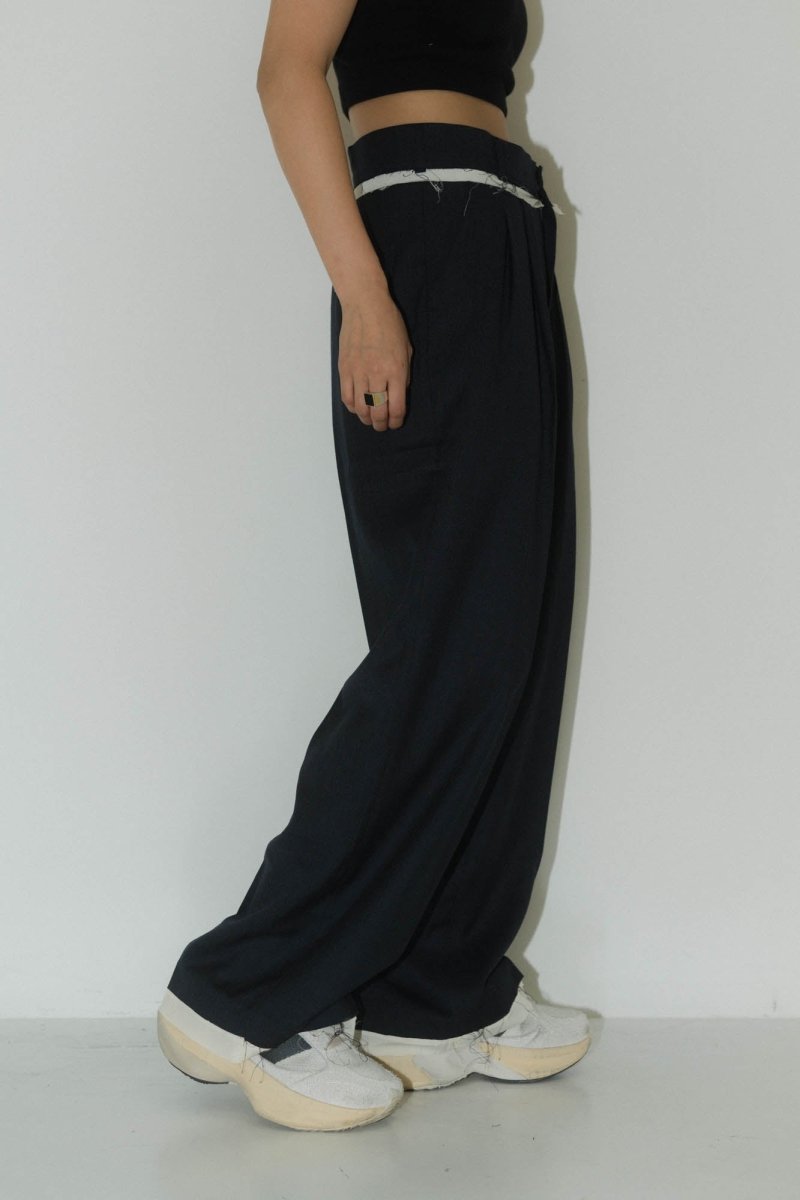 row edge pants(unisex)/2color - KNUTH MARF