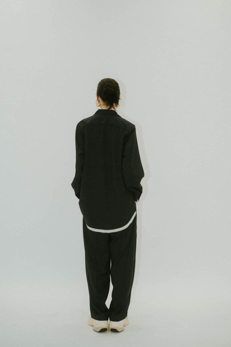 row edge pants(unisex)/2color - KNUTH MARF