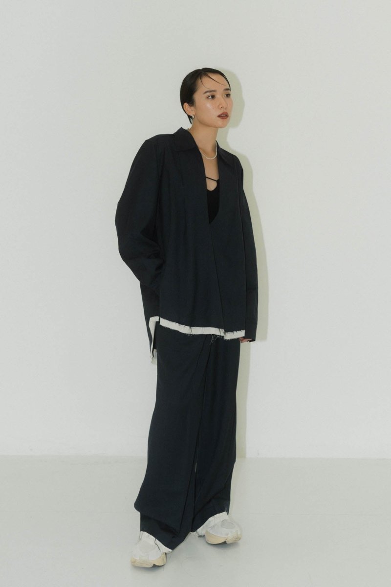 row edge pants(unisex)/2color - KNUTH MARF