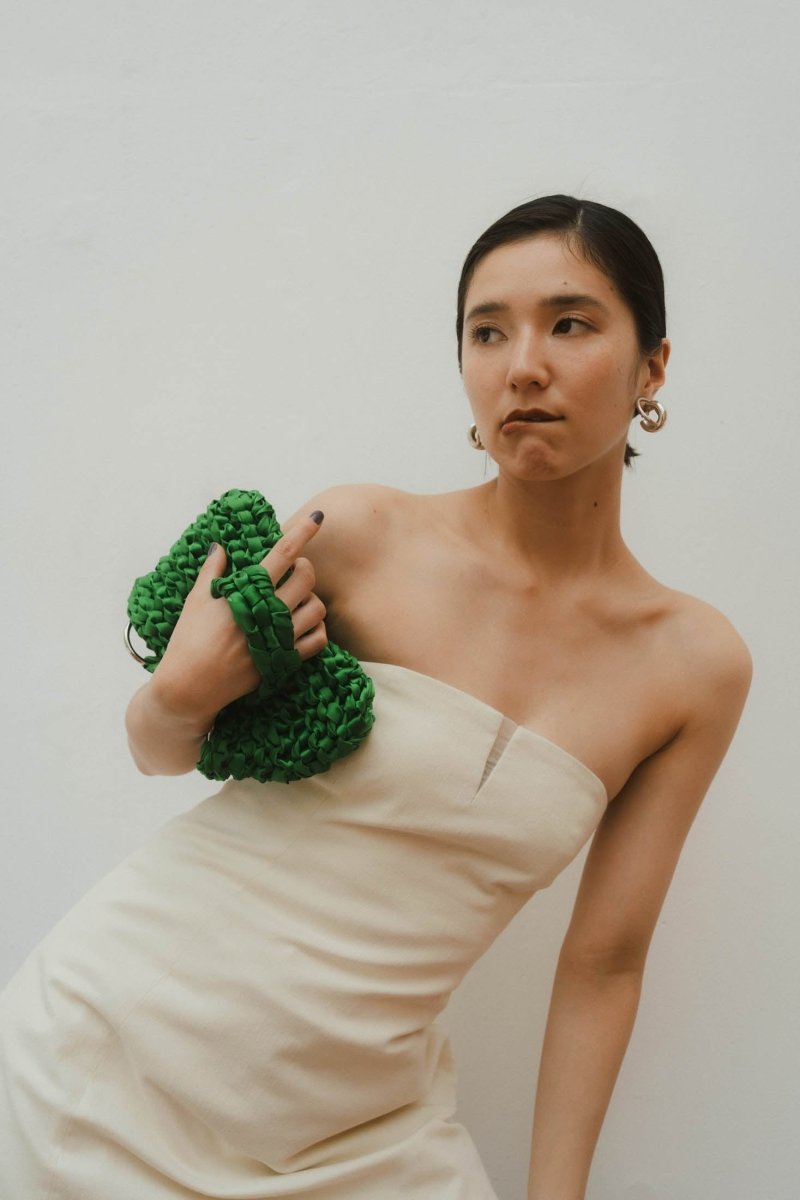 satin knitting bag/2color - KNUTH MARF