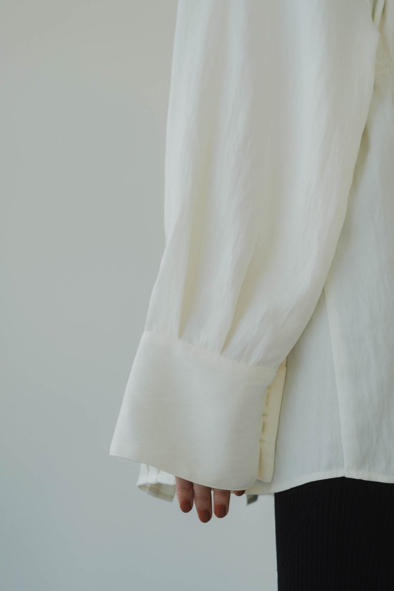 shirring shirt/white - KNUTH MARF