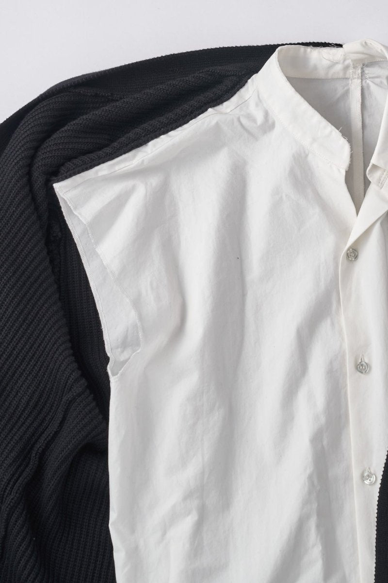shirt docking damage cardigan(unisex)/2color - KNUTH MARF