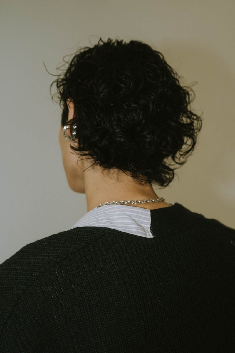 shirt docking damage cardigan(unisex)/2color - KNUTH MARF