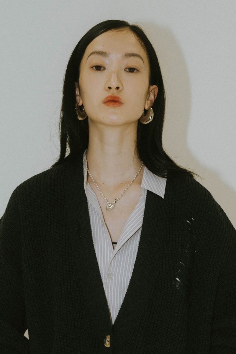 shirt docking damage cardigan(unisex)/2color - KNUTH MARF