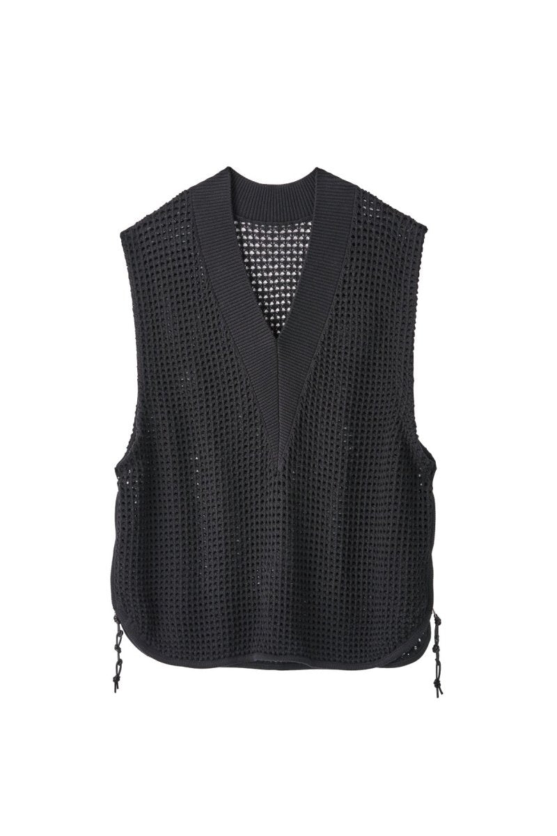 side zip knit vest(unisex)/2color - KNUTH MARF