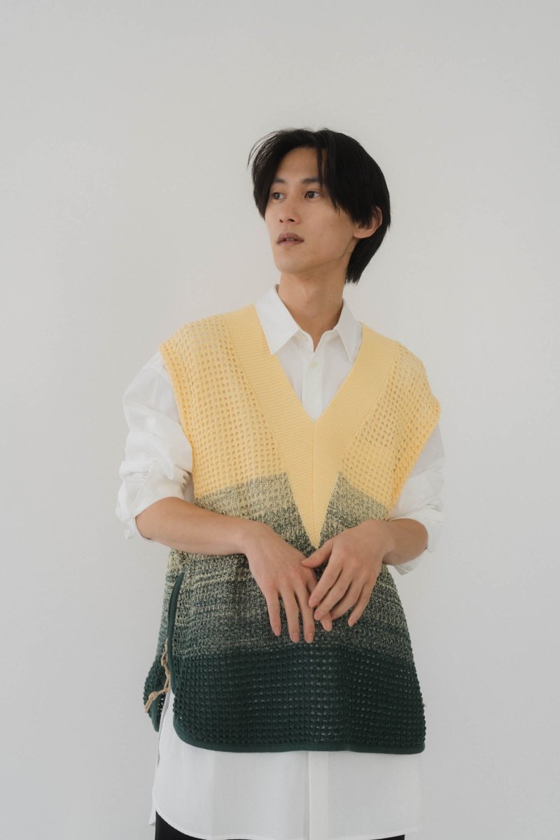 side zip knit vest(unisex)/2color - KNUTH MARF