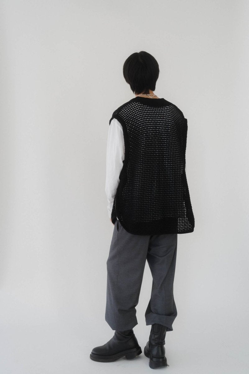 side zip knit vest(unisex)/2color - KNUTH MARF
