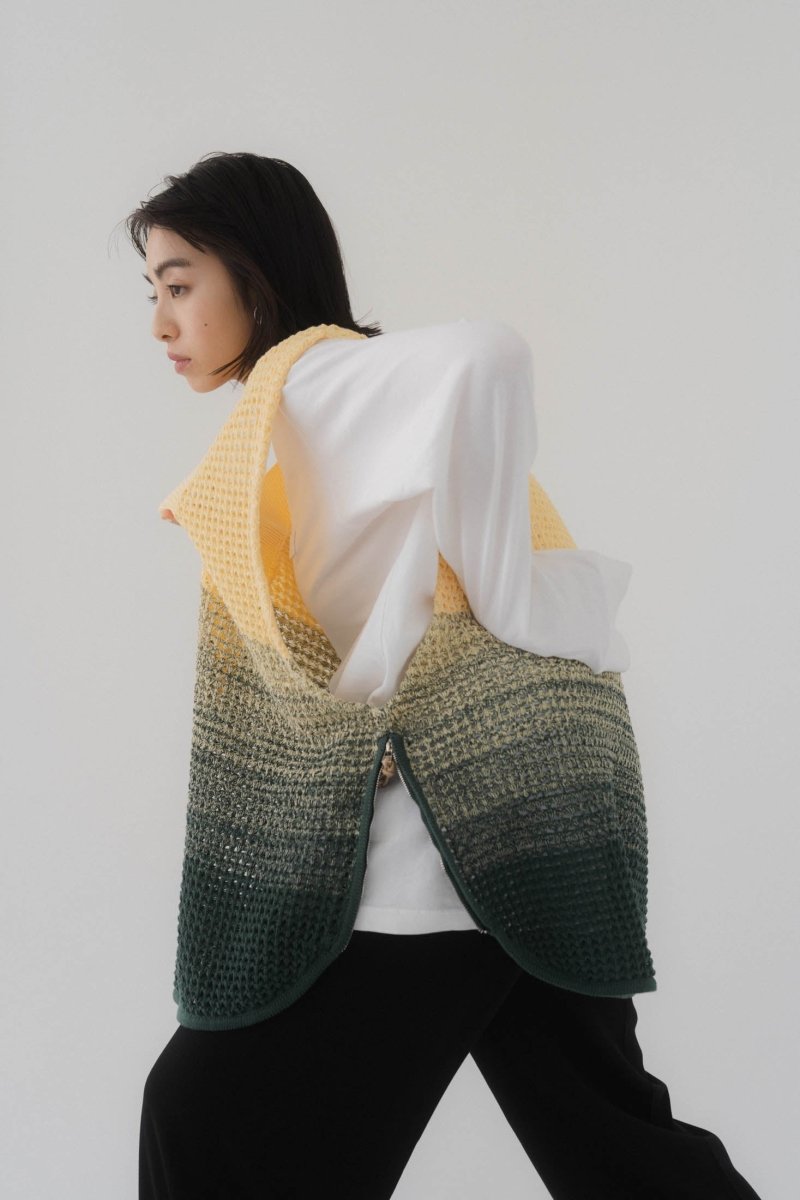 side zip knit vest(unisex)/2color - KNUTH MARF