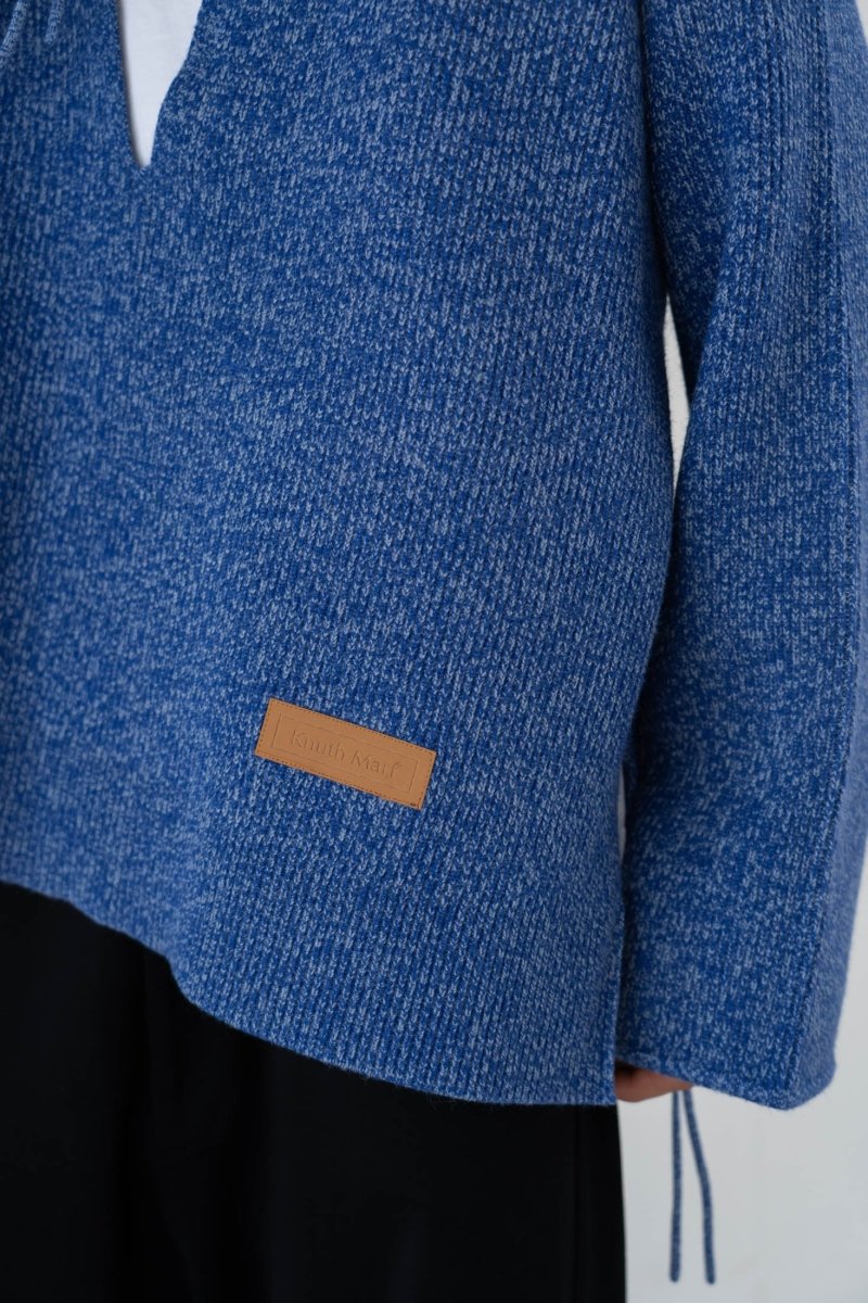 slit neck loose knit (unisex)/4color - KNUTH MARF