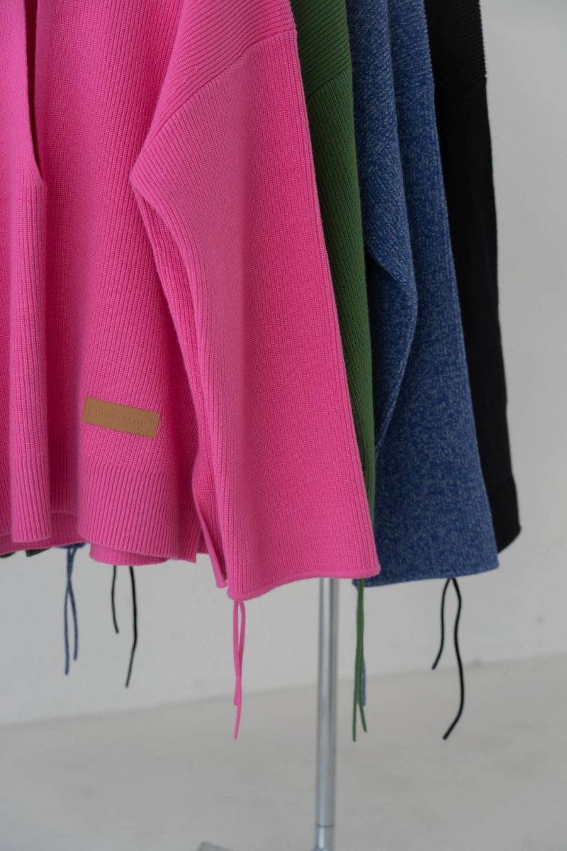 slit neck loose knit (unisex)/4color - KNUTH MARF