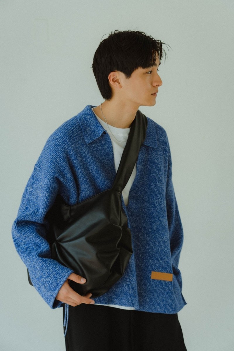 slit neck loose knit (unisex)/4color - KNUTH MARF