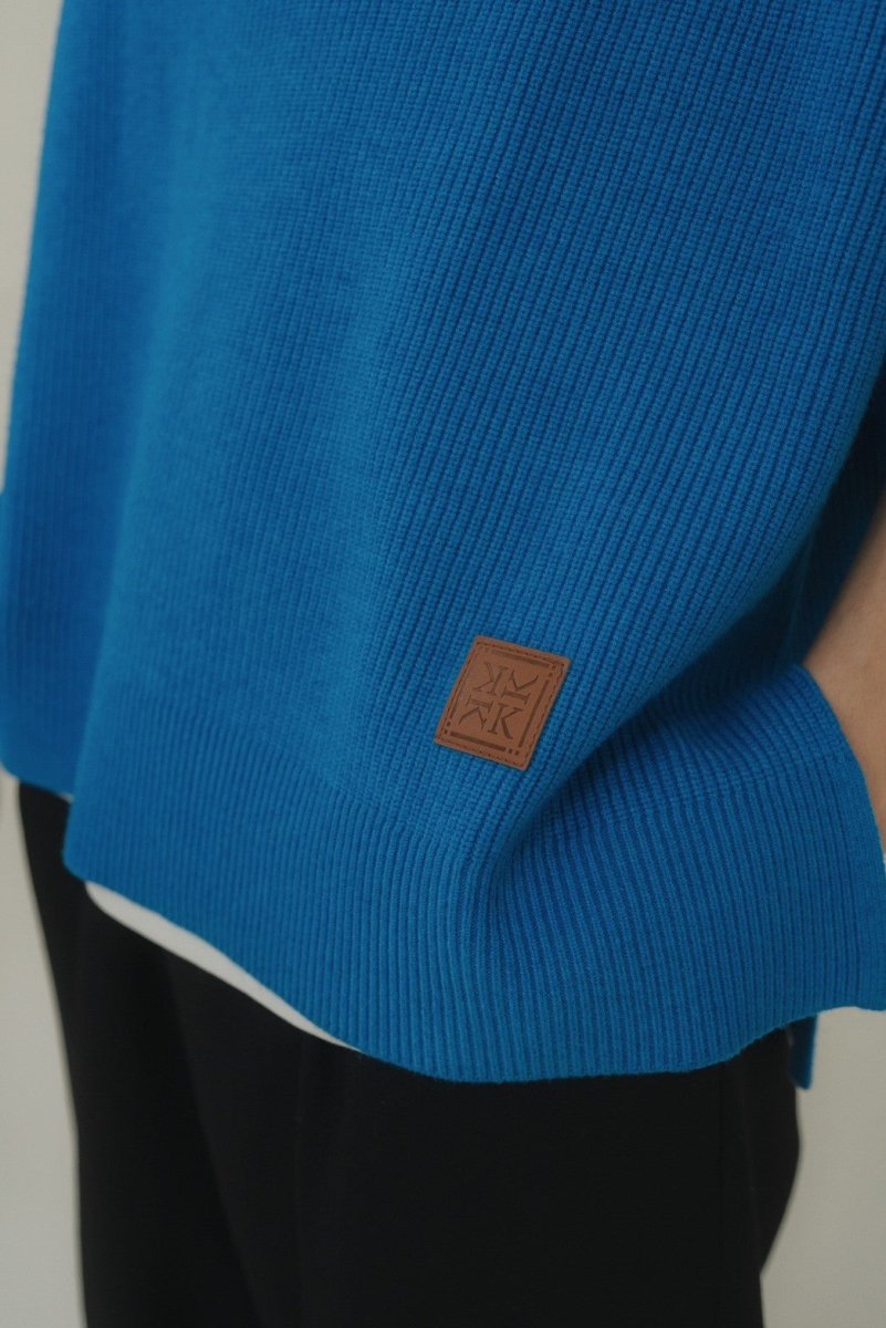 slit neck loose knit(unisex)/4color - KNUTH MARF