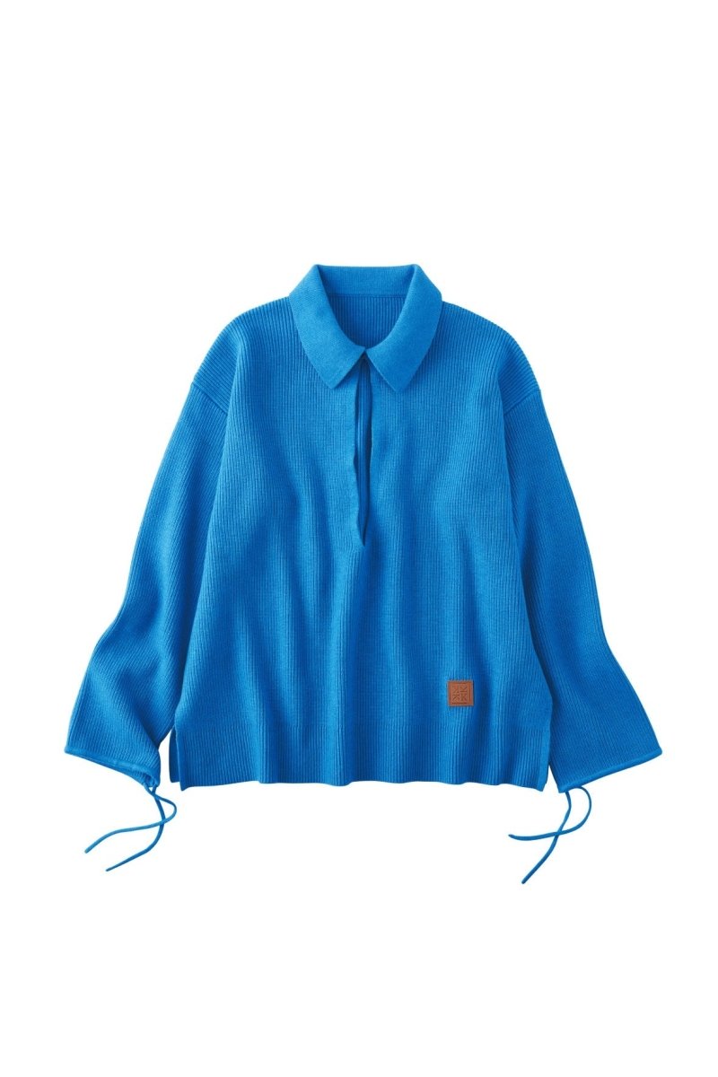 slit neck loose knit(unisex)/4color - KNUTH MARF
