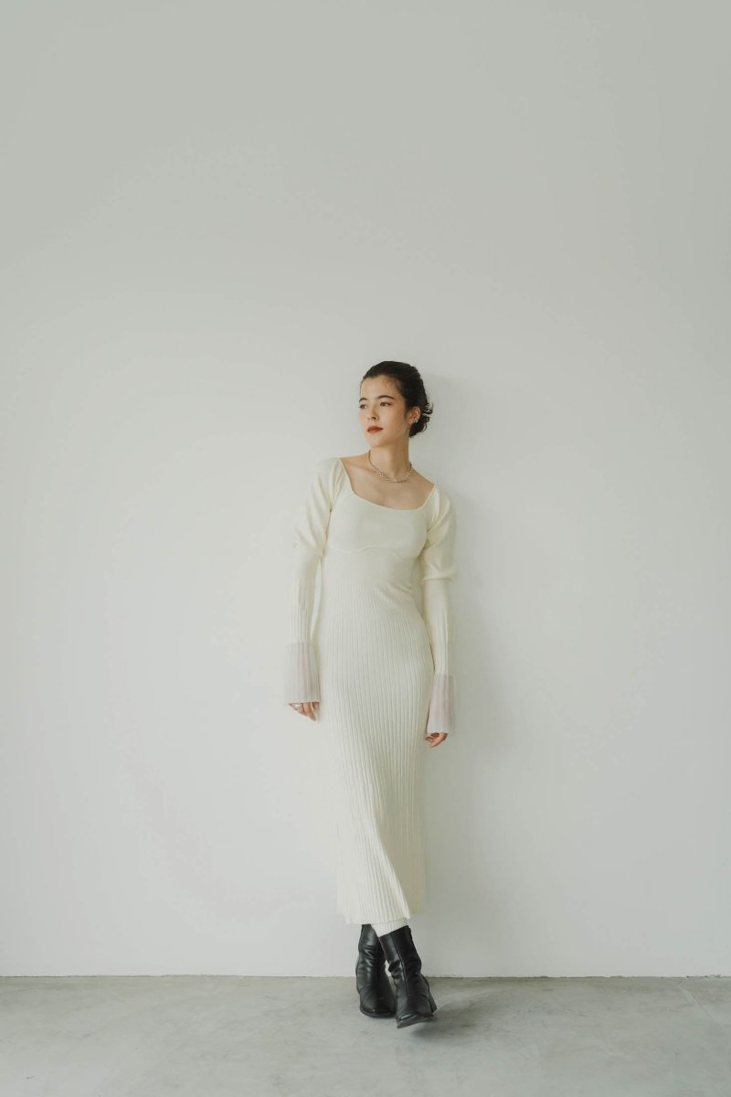 square neck one piece/white - KNUTH MARF