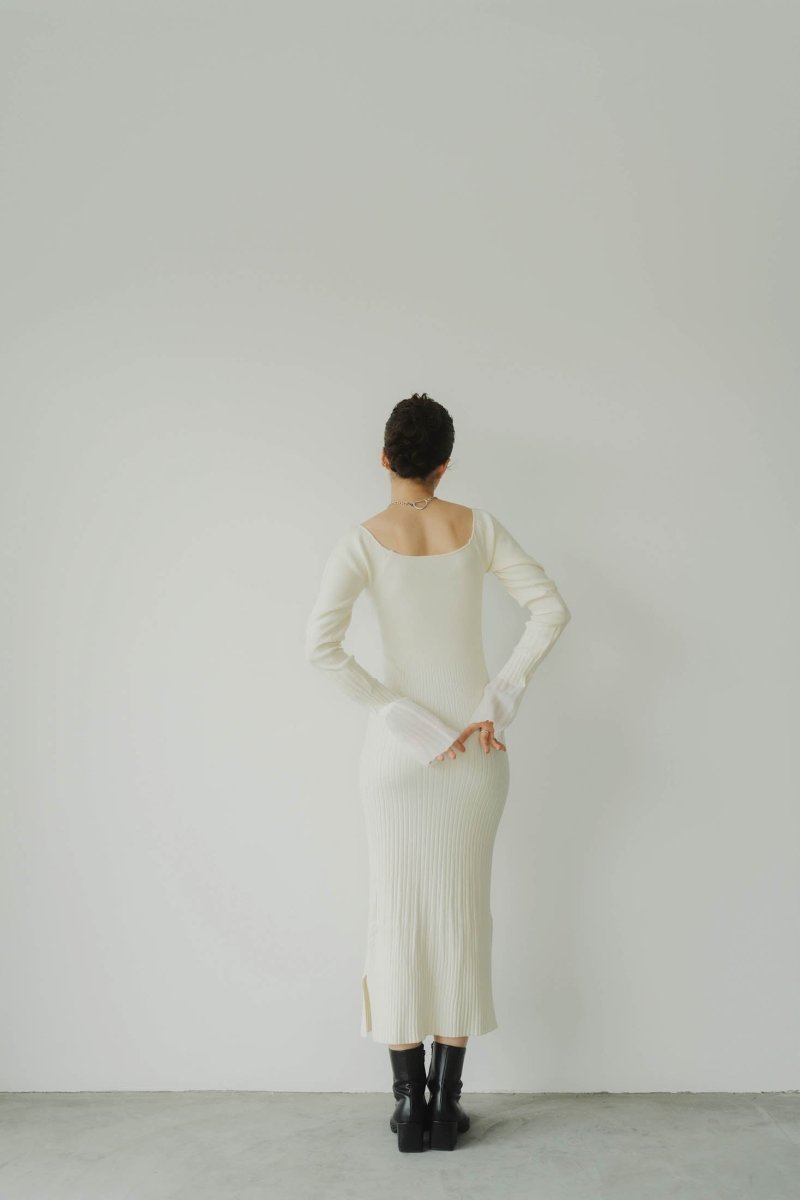 square neck one piece/white - KNUTH MARF