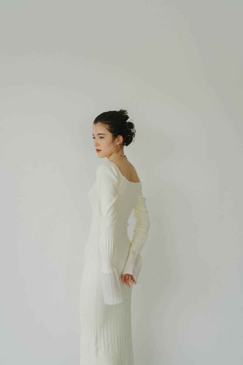 square neck one piece/white - KNUTH MARF