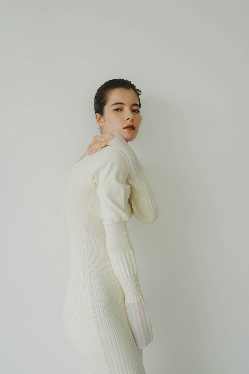 square neck one piece/white - KNUTH MARF