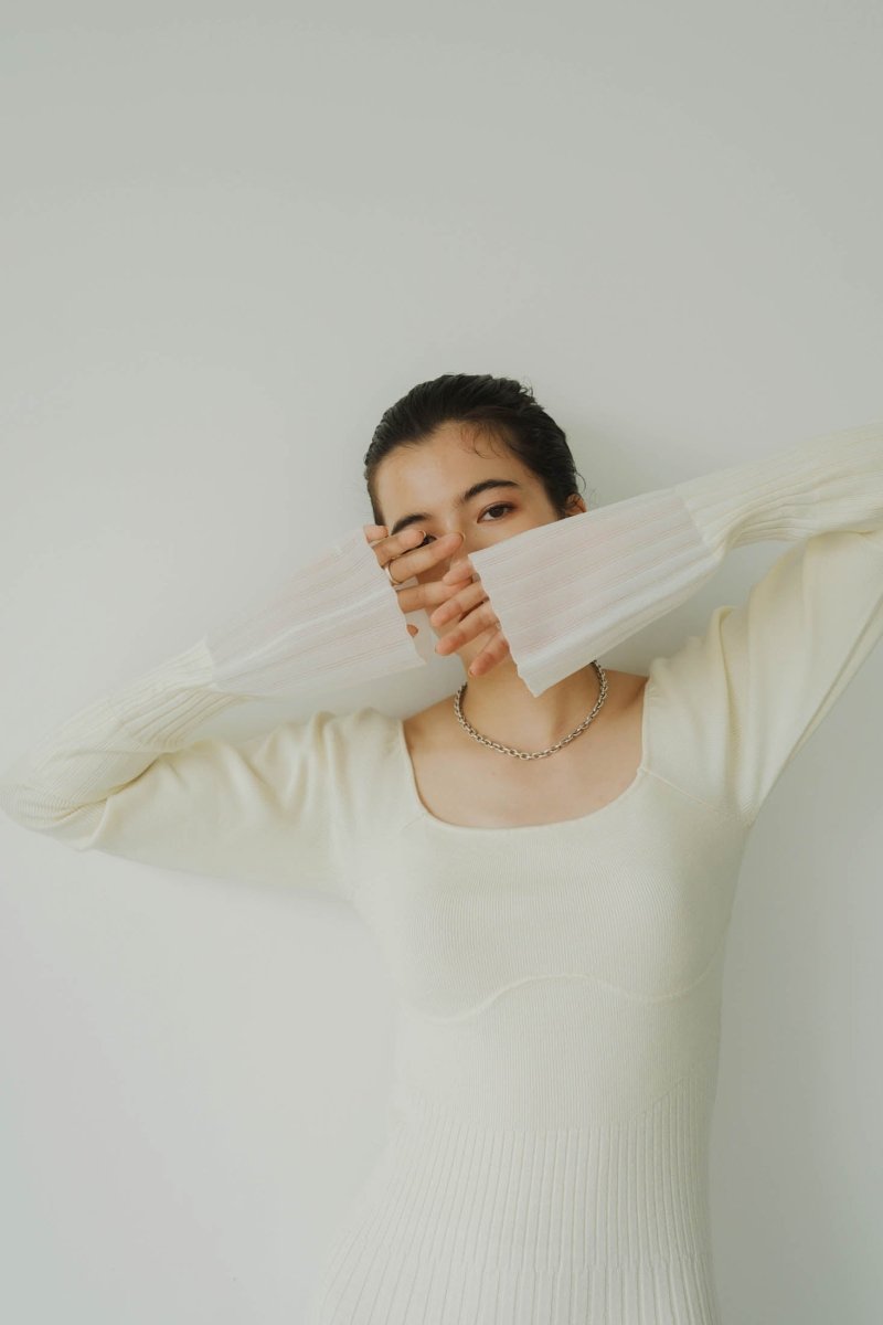 square neck one piece/white - KNUTH MARF