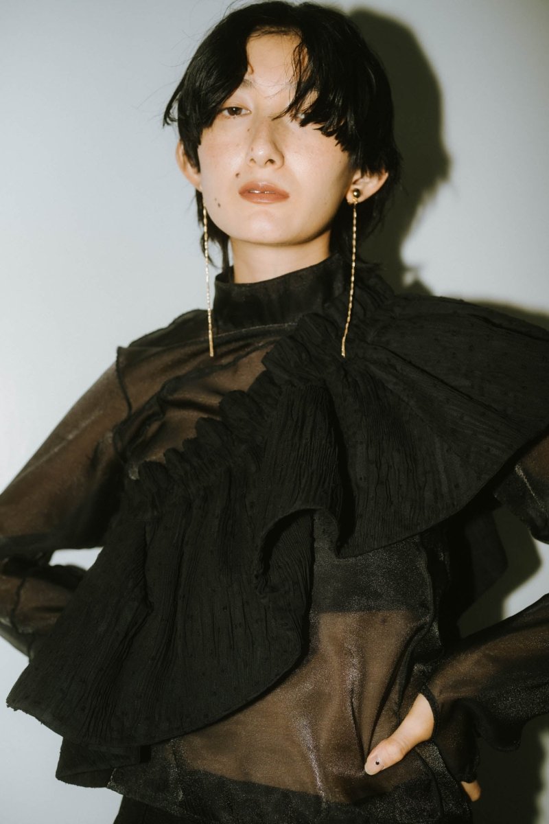 twist long earring - KNUTH MARF