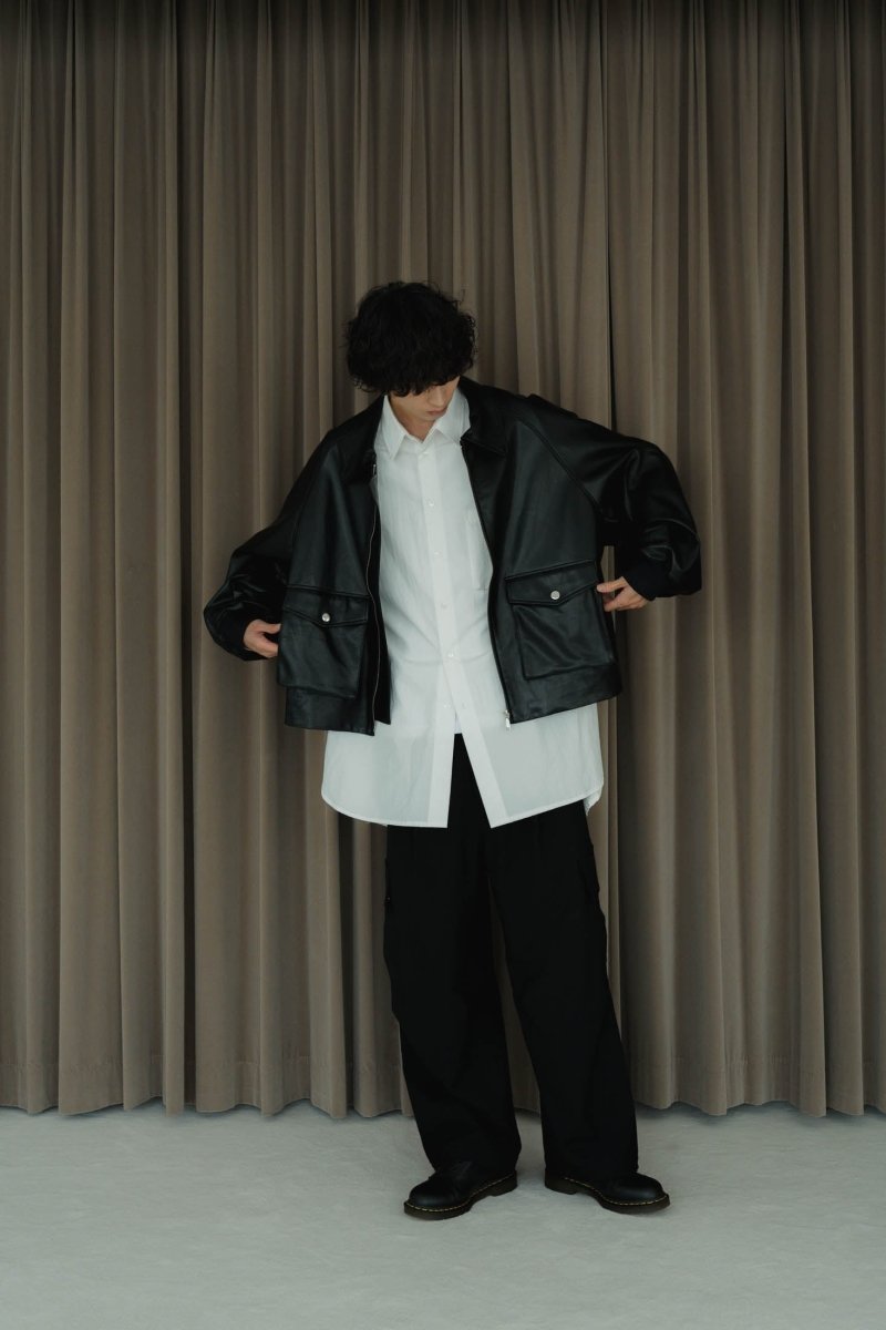 two tuck cargo pants/black - KNUTH MARF