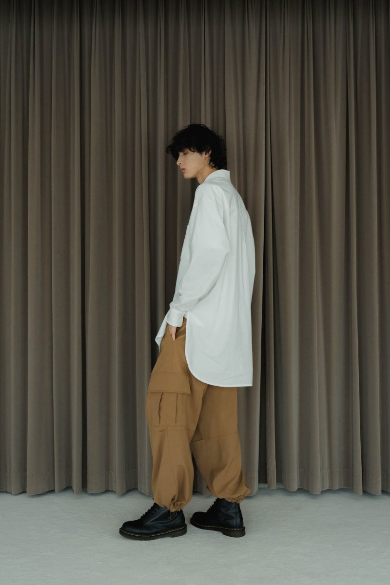 two tuck cargo pants/camel - KNUTH MARF