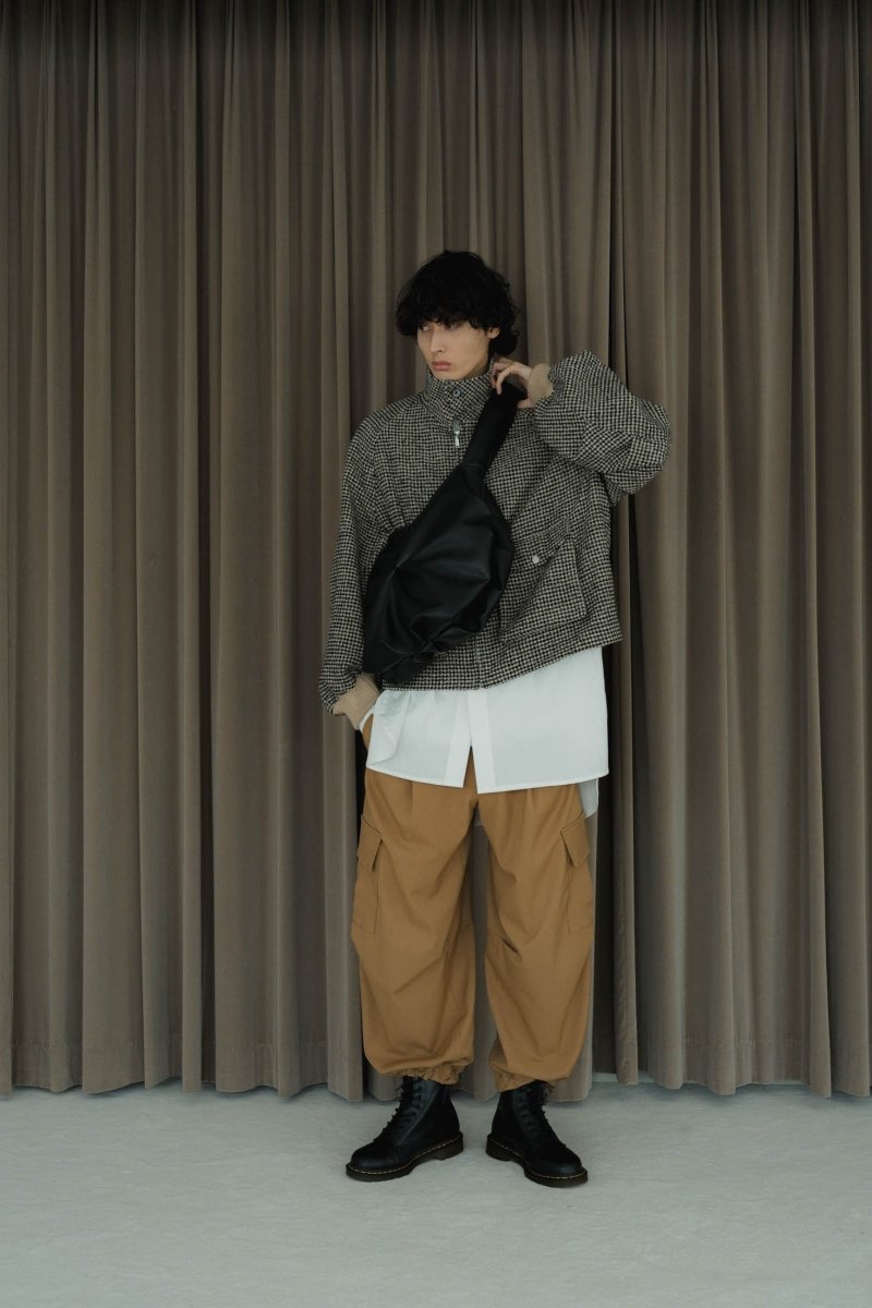 two tuck cargo pants/camel - KNUTH MARF