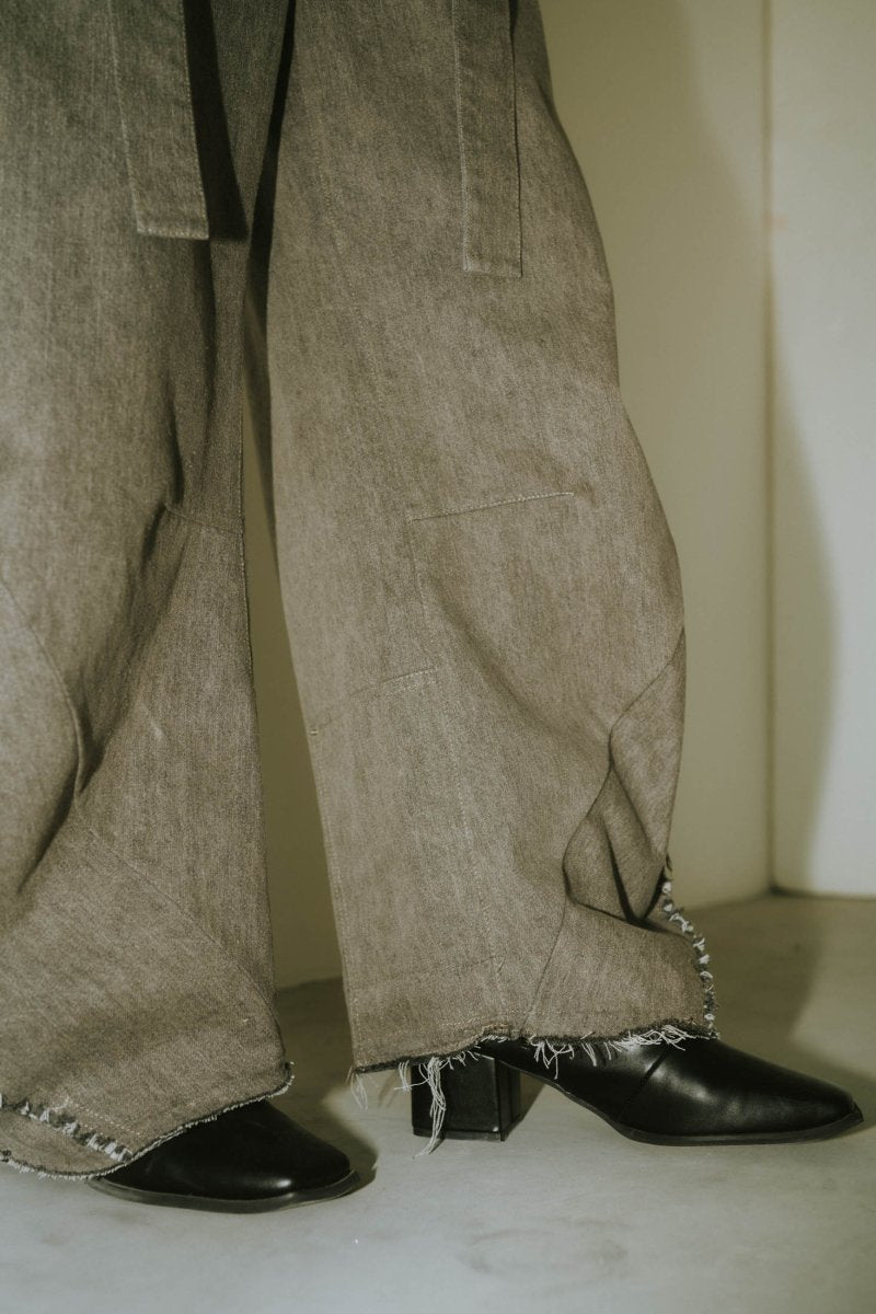 twobuckles patchwork denim(unisex)/3color - KNUTH MARF