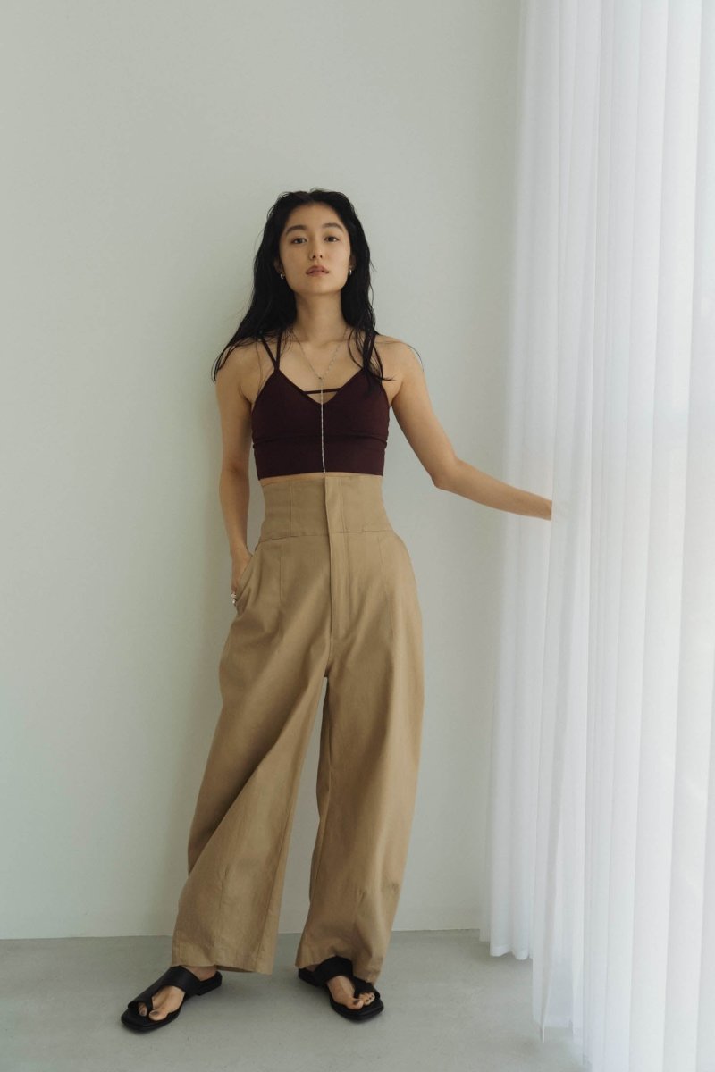 V neck bra top/black,burgundy - KNUTH MARF