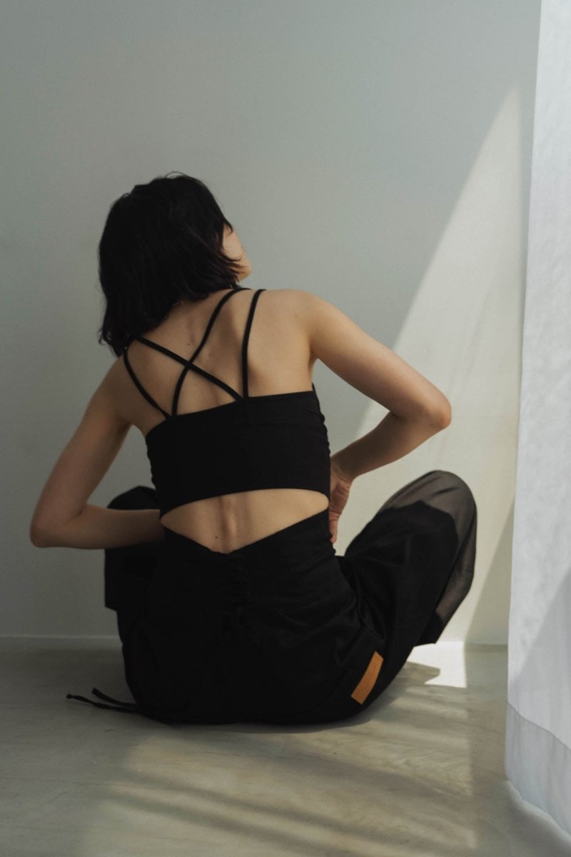 V neck bra top/white - KNUTH MARF