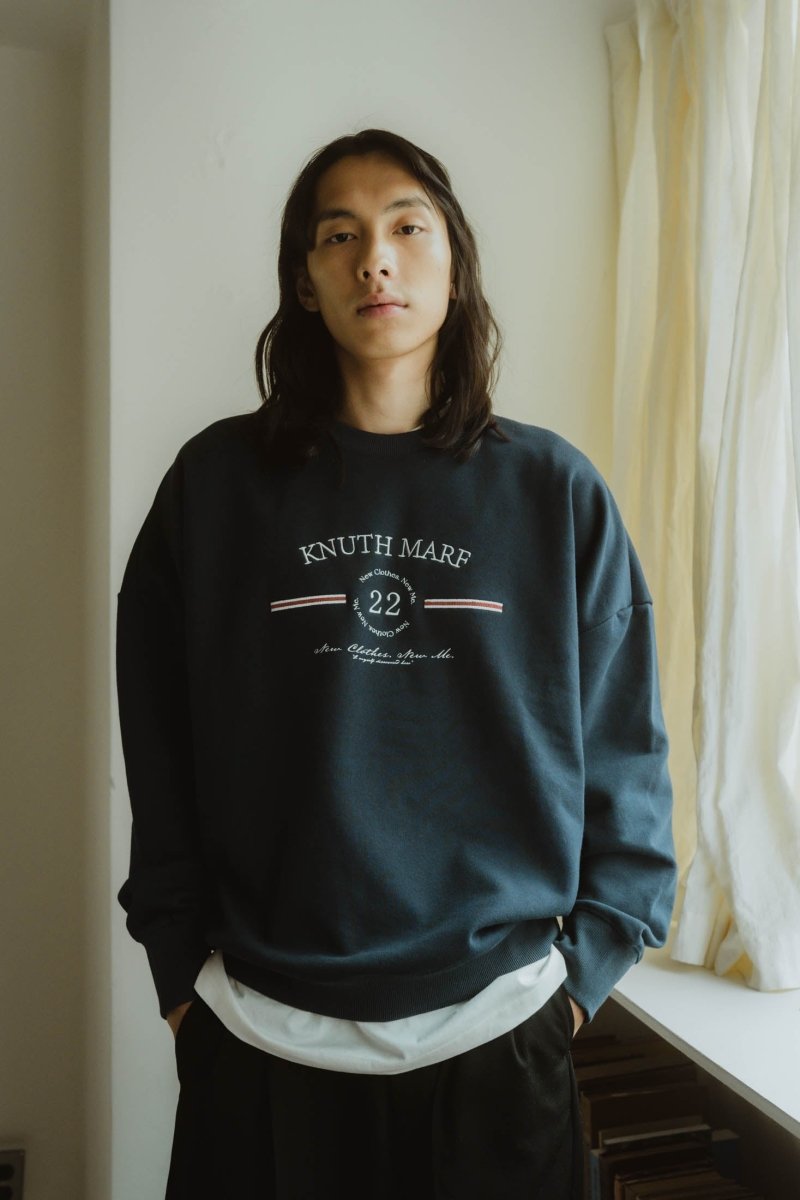 vintage like logo sweat/2color | KNUTH MARF