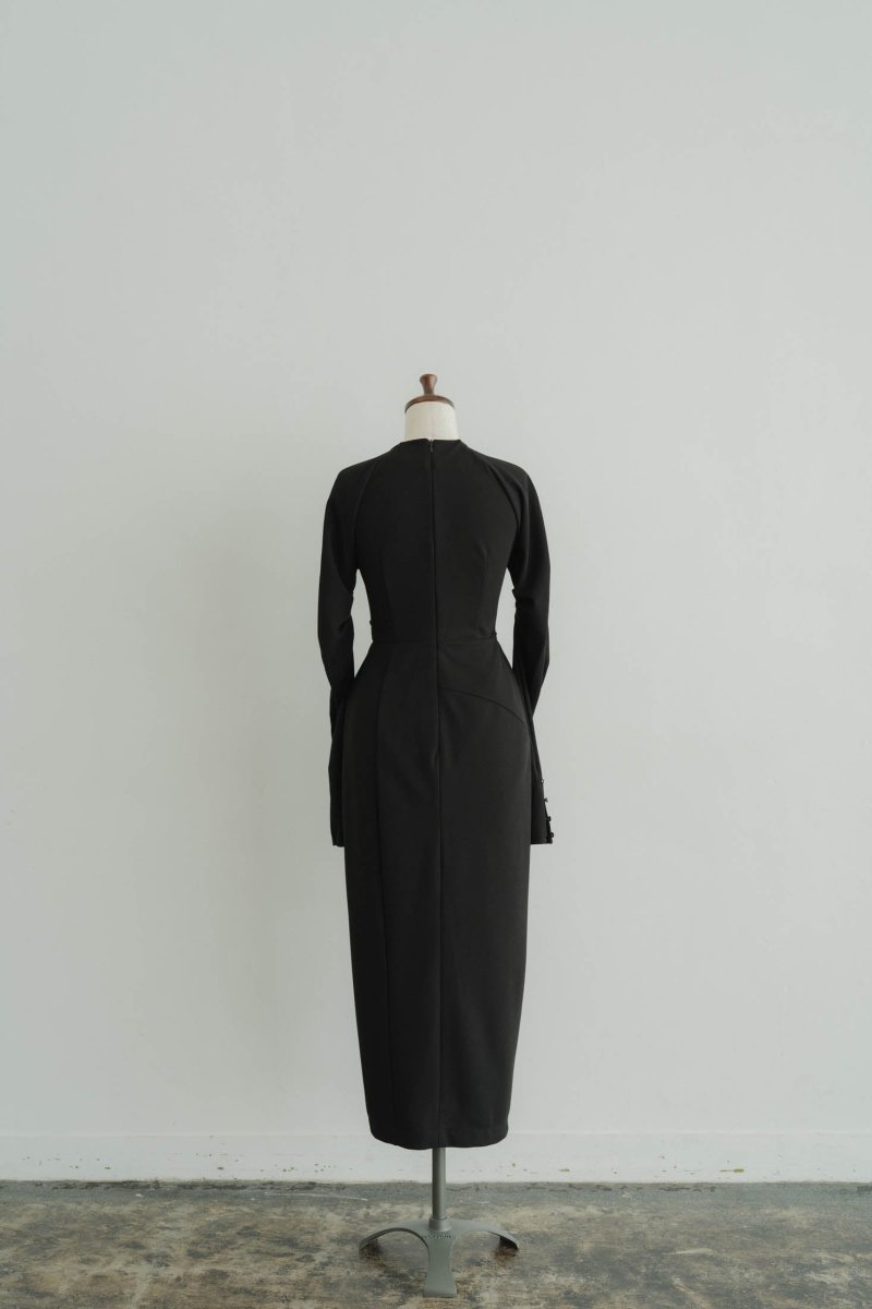 waist mark slit one piece/light beige - KNUTH MARF