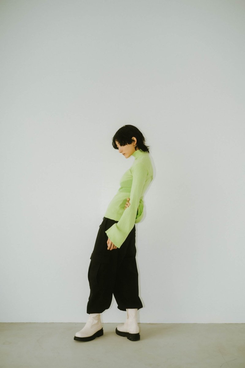 wide sleeve high neck knit/4color - KNUTH MARF