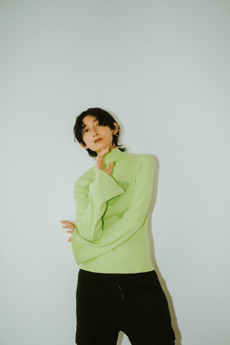wide sleeve high neck knit/4color - KNUTH MARF